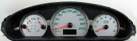 Saturn Ion Silver & Green Gauge Face